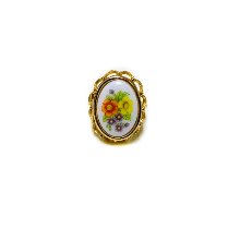 1975 AVON &quot;French Flowers&quot; locket ring