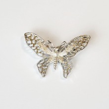70년대 SARAH COV &quot;Madam Butterfly&quot; 은색 나비 브로치